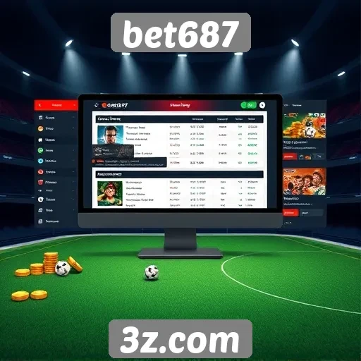 Análise da interface do usuário do site bet687